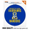 University of Alaska, Fairbanks Nanooks Logo Automotive Car Window Locker Circle Bumper Sticker - 3 of 4