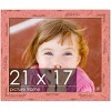 PosterPalooza | Shabby Chic Pink Picture Frame - UV Acrylic, Backing Board, Hanging Hardware Included - 2 of 4