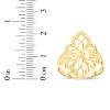 10k Yellow Gold 21.1mm Floral Openwork Filigree Ring - 4 of 4