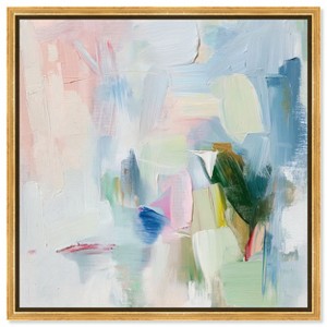 Art Remedy Verdant Breeze Over White Modern Colorful Art Framed - 1 of 4