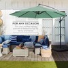Best Choice Products 10ft Offset Hanging Outdoor Market Patio Umbrella w/ Easy Tilt Adjustment - 3 of 4