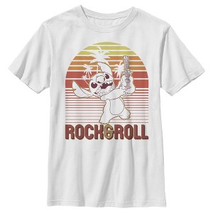 Boy's Lilo & Stitch Rock & Roll Sunset T-Shirt - 1 of 4