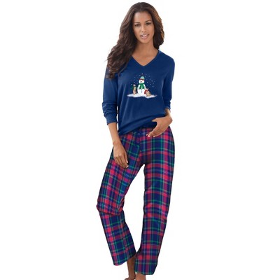 evening blue plaid
