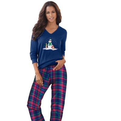 evening blue plaid