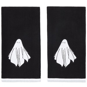 The Lakeside Collection Halloween Ghost Bath Collection - Set of 2 Hand Towels 2 Pieces - 1 of 2