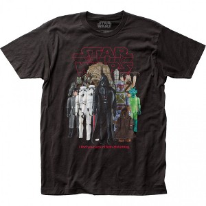 Adult Star Wars Classic Original Trilogy Bad Guys Action Figures T-Shirt - 1 of 3