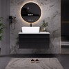KWPZQEB 31" Modern Bathroom Vanity with Ceramic Basin, Floating Vanity Sink Cabinet with 2 Drawer & 2 Stroge Cabinet, Freestanding Cabinet - 2 of 4
