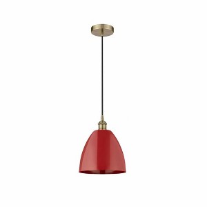 Plymouth Dome - 1 Light Cord Hung Mini Pendant In Industrial Style-12.88 Inches Tall and 9 Inches Wide - 1 of 1