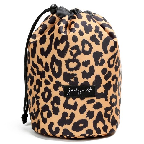 Jadyn Cinch Top Compact Travel Makeup Bag And Cosmetic Organizer - Leopard  : Target