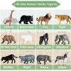 TEMI 12-Piece Mini Safari Animal Figurines Set, Realistic Jungle Zoo Toys for Cake Decor, Party Favors and Kids' Gifts - 2 of 4