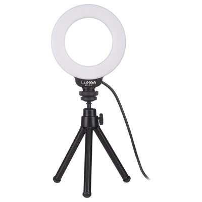 LuMee Studio 4 inch Ring Light with TriPod Stand - Black