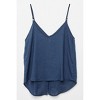 Women's Linen Sleeveless Button-Down Tank - Hayden LA - image 2 of 3