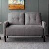 MAYEERTY 51.2inLoveseat Couch Modern Couch Loveseat Stylish Upholstered Sofa for Living Room - 2 of 4