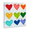 Stupell Industries 17"x17" Kids' You Are So Loved Rainbow Hearts Wall Art Unframed - 3 of 4