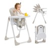 Baby High Chair with Adjustable Height & Footrest, Folding Highchairs for Babies and Toddlers with 5-Point Harness & 5-Recline Positions - 2 of 4