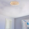 Boho Bamboo Flush Mount Ceiling Light Natural See below - 2 of 4