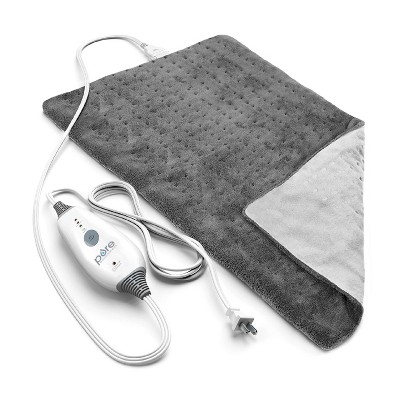 Pure Enrichment PureRelief Deluxe Heating Pad - 12" x 24" - Gray