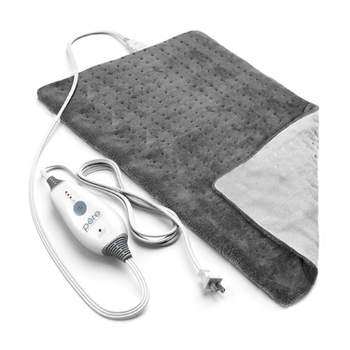 Pure Enrichment PureRelief with 4 Heat Settings and 2hr Auto Shut-off Deluxe Heating Pad - 12"x24" - Gray