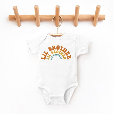 The Juniper Shop Lil Brother Stacked Curved Baby Bodysuit