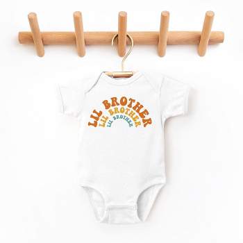 The Juniper Shop Lil Brother Stacked Curved Baby Bodysuit