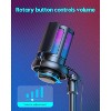 Attop Gaming Microphone, USB PC Mic for Podcasts Videos, Condenser Mic with Quick Mute, Tripod Stand, Shock Mount, Compatible with PS4/5/PC - 2 of 4