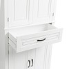 Cesicia Bathroom Storage Cabinet with Doors and Drawer Multiple Storage Space White - 3 of 4