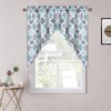 Geometric Quatrefoil Swag Valance Curtains for Windows Cotton Blend Fabric, 56" W x 36" L - 2 of 4