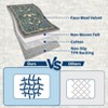 Modern Washable Area Rug, Soft Floral Floor Cover with Non Slip Backing, Low Pile Stain Resistant Foldable Carpet for Living Room - 4 of 4