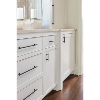 Matte Black 3" Modern Cabinet Pull with Mounting Hardware