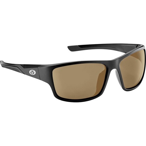 Flying Fisherman Sand Bank Sunglasses - Matte Black/amber : Target