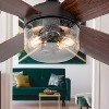 42" Arabelle Remote Control Antique Bronze Farmhouse 2-Light Ceiling Fan - River of Goods: ETL Listed, Reversible Blades - 4 of 4