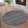 Washable Geometric Living Room Rugs, Indoor Farmhouse Non Slip Bedroom Carpet, Large Stain Resistant Dining Room Rugs - 3 of 4