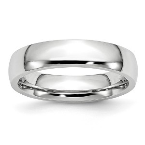 Black Bow Jewelry 5mm Cobalt Polished Domed Standard Fit Band - 1 of 4