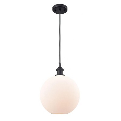 Athens - 1 Light Cord Hung Mini Pendant In Industrial Style-13 Inches Tall and 10 Inches Wide