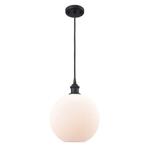Athens - 1 Light Cord Hung Mini Pendant In Industrial Style-13 Inches Tall and 10 Inches Wide - 1 of 1