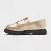 Toddler Girls' Wende T-Strap Mary Jane Flats - Cat & Jack™ Gold - 2 of 4