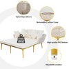 5-Piece Modern Woven Rope Sectional Sofa Set �C Glass Table & Cushions Included - 3 of 4