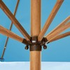 Best Choice Products 9ft Deep Square Solar LED Lighted Patio Umbrella w/ Faux Wood Texture, UV-Resistant - 2 of 4