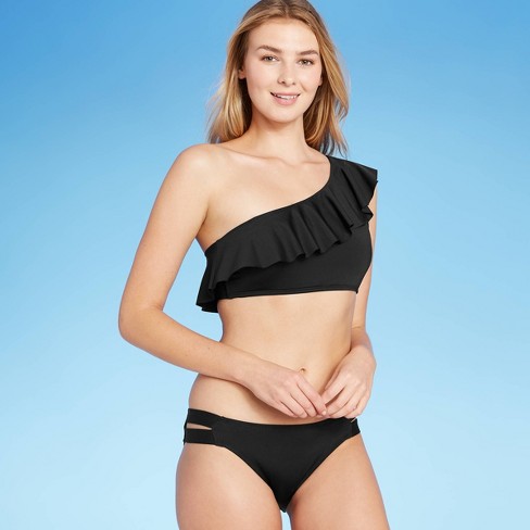kona sol ruffle shoulder bikini target