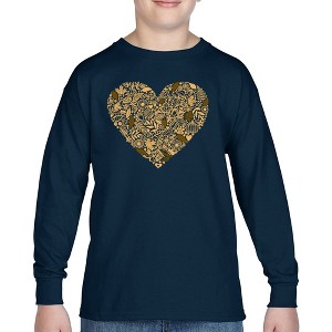 LA Pop Art Fall Vibes  - Boy's Word Art Long Sleeve T-Shirt - 1 of 4