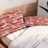 Deny Designs Twin/ Twin Extra Long Cynthia Gingerbread Village Duvet Cover and Pillow Sham Pink - 3 of 4