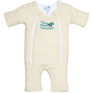 Baby Merlin's Magic Sleepsuit Wearable Blanket - Cotton - L - Cream - 1 of 3