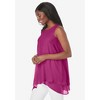 Jessica London Women's Plus Size Crinkled Tunic - 4 of 4