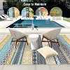 Acekool Reversible Outdoor Rug, Waterproof Plastic Straw Area Rug, Patio & Camping Carpet, Lightweight, Easy Clean, Portable for Deck & Backyard - 2 of 4