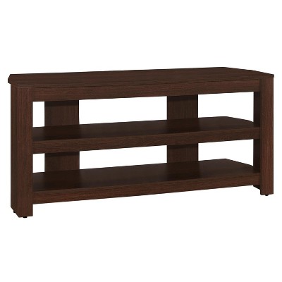 Monarch Specialties Tv Stand 42 Inch Console Media Entertainment Center Storage Shelves Living Room Bedroom Laminate Brown Contemporary Modern