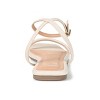 Journee Collection Womens Veena Ankle Strap Low Block Heel Sandals Off White 7.5 - 3 of 4