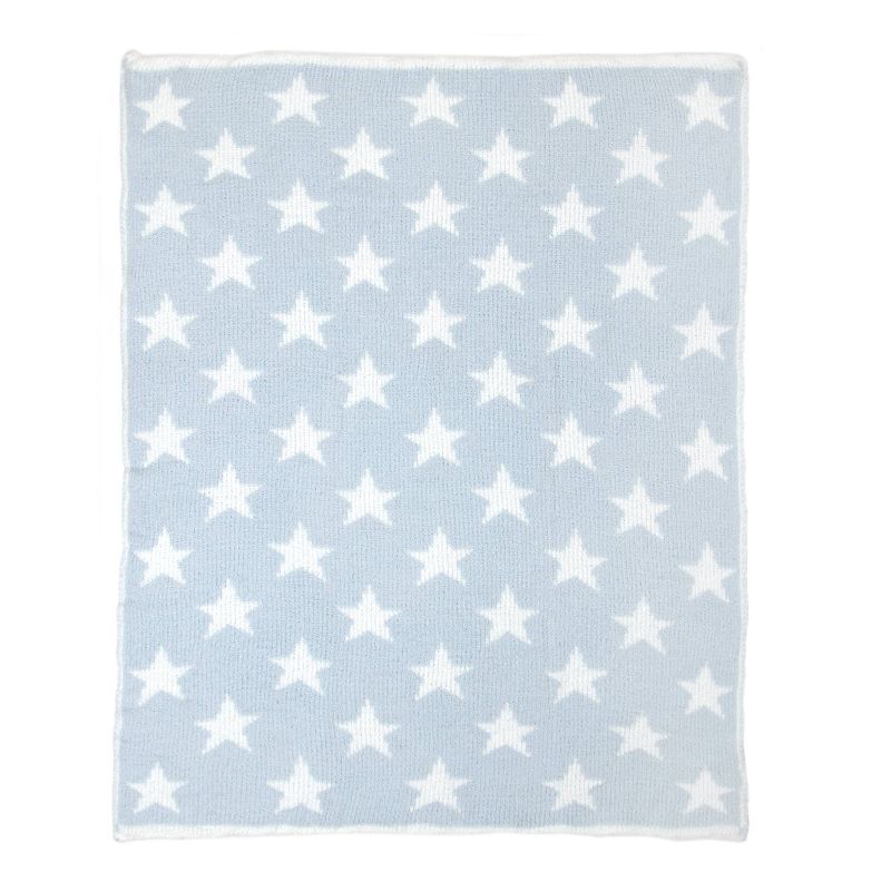 Tadpoles Ultra-Soft Chenille Knit Baby Blanket - Blue/White, 2 of 4