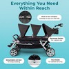 Gaggle by Foundations Jamboree 6 Seat Stroller, All Terrain Tubeless Wheels, Easy Fold - 4 of 4