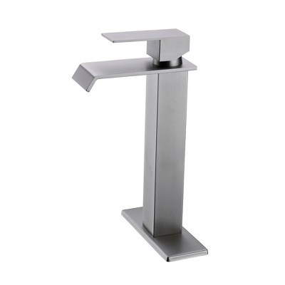 ALEXOUN  Waterfall Spout Bathroom Faucet,Single Handle Bathroom Vanity Sink Faucet