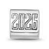 Black Bow Jewelry Sterling Silver 2026 Graduation 3-Sided Trilogy Bead Charm - 2 of 4